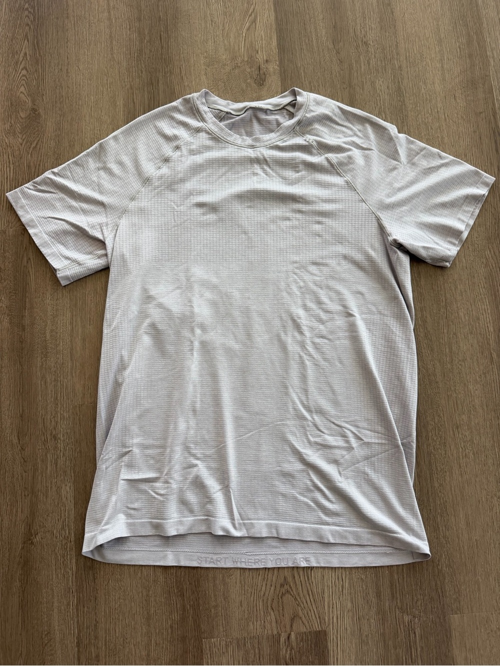 Men's Lululemon Metal Vent Tech Short Sleeve Shirt Large Raw Linen